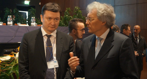 K.V.Krohin and Russian Ambassador Sergey Razov in Italy.